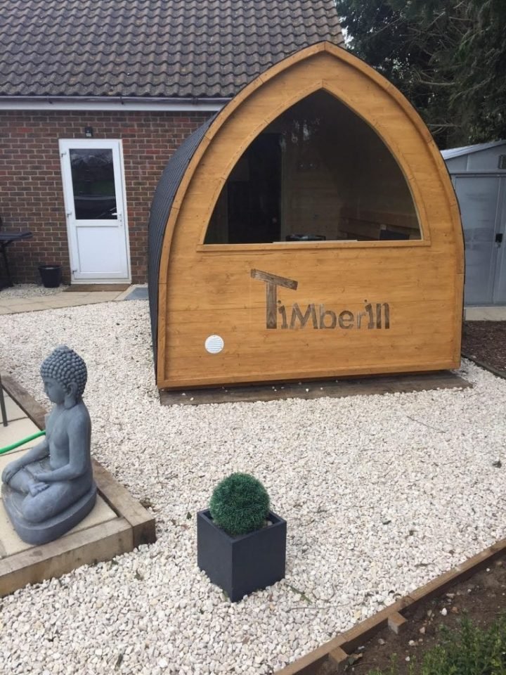 Outdoor Garden Igloo Sauna, Darren, Worlington, U.K. (1)