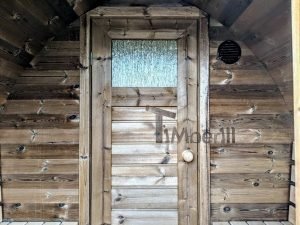 Mobile Outdoor Igloo Sauna On Wheels Harvia Wood Burner (26)