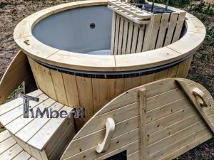1600 Sunken Terrace Classic Hot Tub With Internal Wood Burner