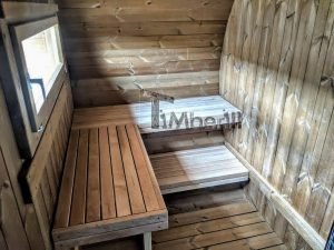 Oval Wooden Outdoor Sauna (11)