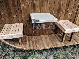 Oval Wooden Outdoor Sauna (47)