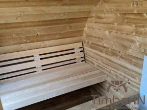 Outdoor hobbit style wooden sauna (38)