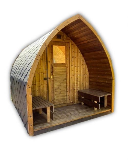 Outdoor sauna pod iglu
