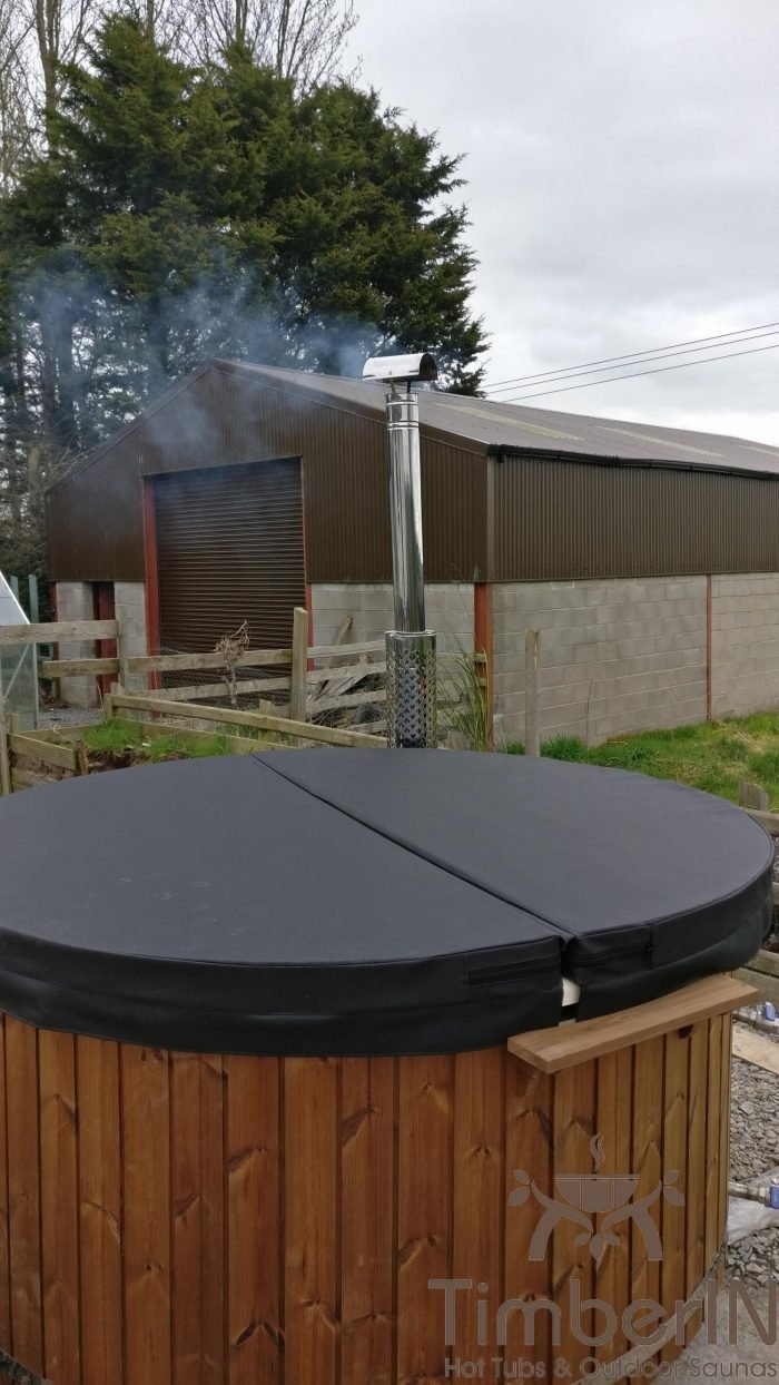 Wood burning heated hot tubs with jets TimberIN Rojal, Geoff, Armagh