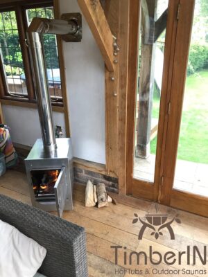 stainless steel wood hot tub heater for efficient water heating
