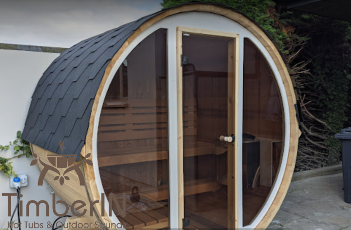 Outdoor barrel sauna mini small 2 4 persons