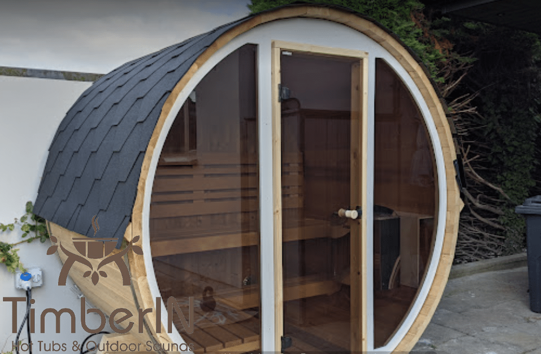 Outdoor barrel sauna mini small 2 4 persons