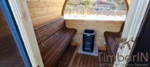 Outdoor barrel sauna with front glass andd back panaramic window (18)