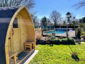 Outdoor wooden sauna pod – iglu (3)