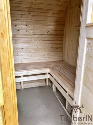 Rectangular barrel wooden outdoor sauna (7)