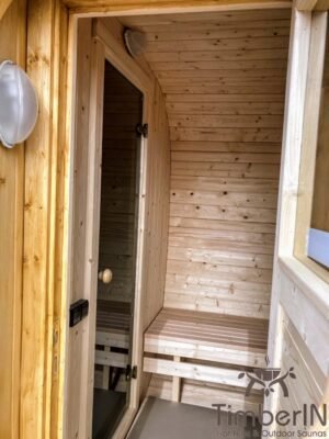 Rectangular barrel wooden outdoor sauna (8)