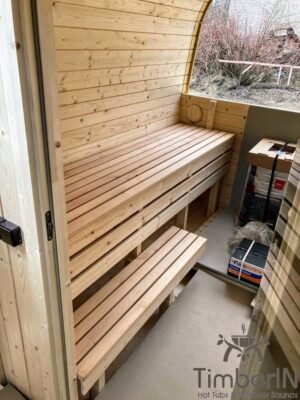 Rectangular barrel wooden outdoor sauna (9)