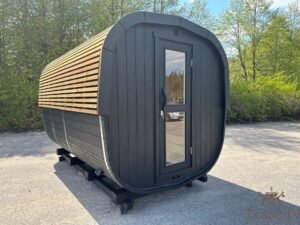 Square sauna with openwork roof (5)