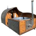 2 in 1 igloo sauna with fiberglass hot tub (1)