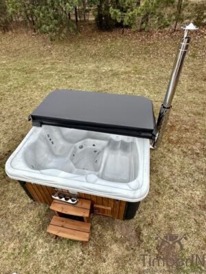 Wood fired hot tub delivered to a Bristol home