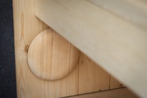 TimberIN Nordic Cube interior vent detail