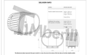 TimberIN Nordic Duo delivery info (fibreglass)